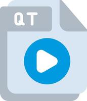 QT Flat Illustration Icon Design vector