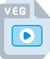 VEG Flat Illustration Icon Design vector