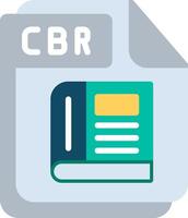 CBR Flat Illustration Icon Design vector