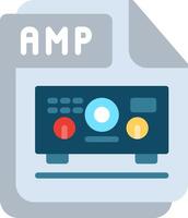 AMP Flat Illustration Icon Design vector