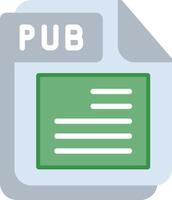 PUB Flat Illustration Icon Design vector