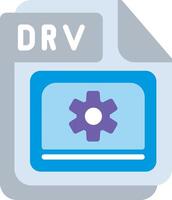 DRV Flat Illustration Icon Design vector