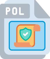 POL Flat Illustration Icon Design vector