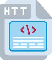 HTT Flat Illustration Icon Design vector