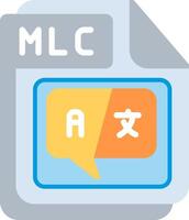 MLC Flat Illustration Icon Design vector