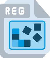 REG Flat Illustration Icon Design vector