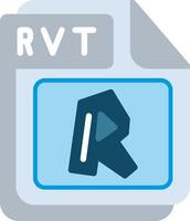RVT Flat Illustration Icon Design vector