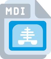 MDI Flat Illustration Icon Design vector