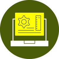 App Development Solid Two Color Style Icon vector