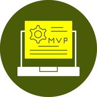 MVP Solid Two Color Style Icon vector