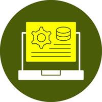 Application Setting Solid Two Color Style Icon vector