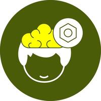 Setting Solid Two Color Style Icon vector