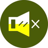 Mute Solid Style Two Color EPS Sample Icon vector