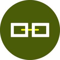 Link Solid Style Two Color EPS Sample Icon vector