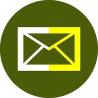 Email Solid Style Two Color Icon vector