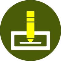 Edit Solid Style Two Color Icon vector