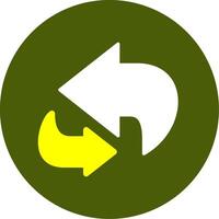 Refresh Solid Style Two Color Icon vector
