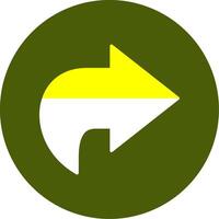 Redo Solid Style Two Color Icon vector