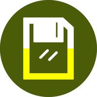 Save Solid Style Two Color EPS Sample Icon vector