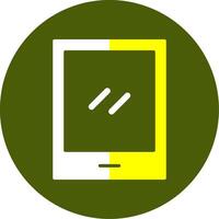 Tablet Solid Style Two Color Icon vector