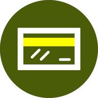 Credit Card Solid Style Two Color Icon vector