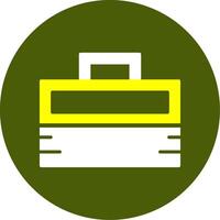 Brifcase Solid Style Two Color EPS Sample Icon vector