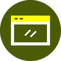 Website Solid Style Two Color Icon vector