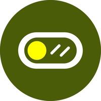 Toggle Button Solid Style Two Color EPS Sample Icon vector