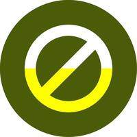 Banned Solid Style Two Color EPS Sample Icon vector