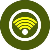 Wifi Solid Style Two Color EPS Sample Icon vector