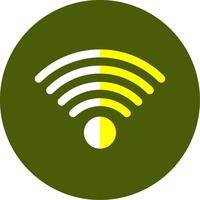 Wifi Signal Solid Style Two Color EPS Sample Icon vector
