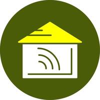 Home automation Solid Style Two Color EPS Sample Icon vector