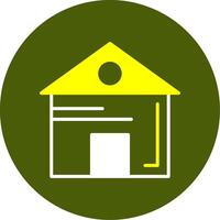 Home Solid Style Two Color EPS Sample Icon vector