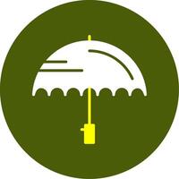 Umbrella Solid Style Two Color EPS Sample Icon vector