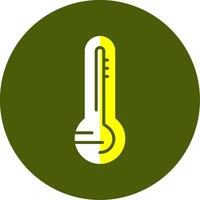 Thermometer Solid Style Two Color EPS Sample Icon vector