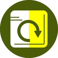 Redo Solid Style Two Color EPS Sample Icon vector