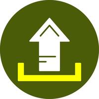 Upload Solid Style Two Color EPS Sample Icon vector