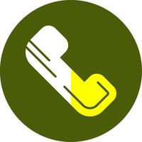 Phone Solid Style Two Color EPS Sample Icon vector