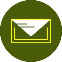 Mail Solid Style Two Color EPS Sample Icon vector