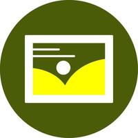 Photos Solid Style Two Color EPS Sample Icon vector