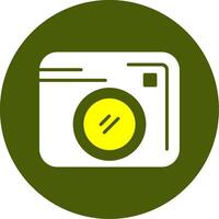 Camera Solid Style Two Color EPS Sample Icon vector