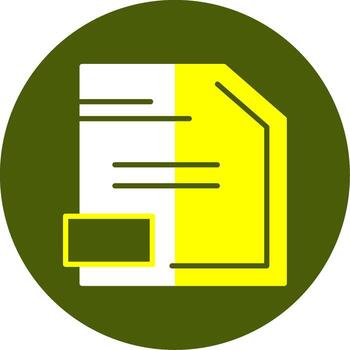 archivo sólido estilo dos color eps muestra icono vector