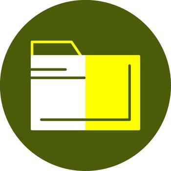 carpeta sólido estilo dos color diseño vector