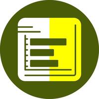 Bar chart Solid Style Icon vector