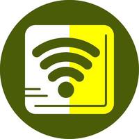 Wi-Fi Solid Style Two Color EPS Sample Icon vector