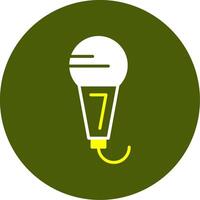 Microphone Solid Style Two Color EPS Sample Icon vector
