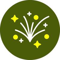 Fireworks Solid Style Two Color EPS Sample Icon vector
