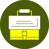 Briefcase Solid Style Two Color EPS Sample Icon vector