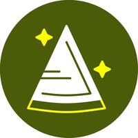 Party hat Solid Style Two Color EPS Sample Icon vector