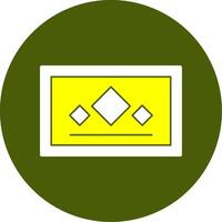 Business card Solid Style Two Color EPS Sample Icon vector